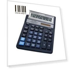 Калькулятор Citizen SDC-888XBL двойное питание 12 разряда бухгалтерский синий