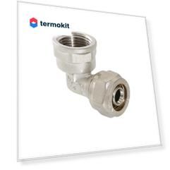 Фитинг обжимной угольник с переходом на внутреннюю резьбу Valtec 16 х 1/2"