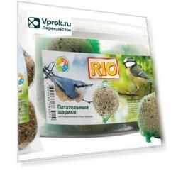 Лакомство для птиц Rio Питательный шарик для подкармливания и привлечения 90г