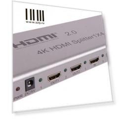 Разветвитель HDMI Orient HSP0104H-2.0 30466