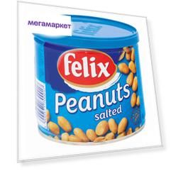 Арахис жаренный соленый Felix 120 г