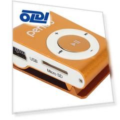 Цифровой аудио плеер Perfeo  Music Clip Titanium, оранжевый (VI-M001 Orange)