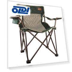 Складное кресло Camping World Villager S чехол, подстаканник в подлокотнике, сетчатые спинка и седенье, усиленные ножки, зелёный