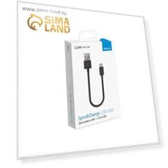 Кабель Deppa (72103) micro USB, черный, 1,2 м