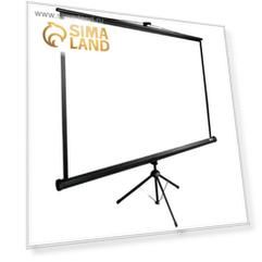 Экран Cactus 200x200см TriExpert CS-PSTE-200x200-BK 1:1 напольный рулонный черный