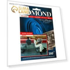 Фотобумага для струйной печати A6 LOMOND Super Glossy, 1101113, 200 г/м², 20 листов, односторонняя, глянцевая
