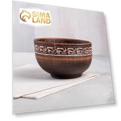 Салатник "Катун", ангоб, красная глина, 0.7 л