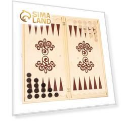 Нарды "Витки", деревянная доска 60 х 60 см, с полем для игры в шашки