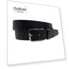 Синий кожаный ремень Gulliver