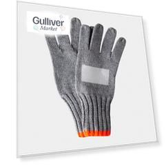 Серые перчатки вязаные Gulliver