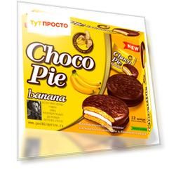 Пирожные Lotte Choco Pie зз6г 12шт*28г банан