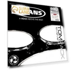 Набор пластика для том барабана Evans ETP-EC2SCTD-R EC2 Rock 10"/12"/16"