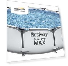 Каркасный бассейн Bestway Steel Pro Max (56406) 305х305х76см