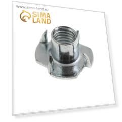 Гайка Steelrex, мебельная, забивная, DIN1624, оцинкованная, М8, 3000 шт