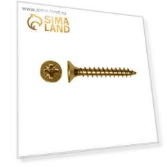 Шуруп по дереву Steelrex, потай, шлиц Pz, жёлтый цинк 3,5х30, 15 000 шт.