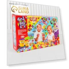 Набор «4в1 Песок+тесто+масса+шариковый пластилин» BIG CREATIVE BOX  BCRB