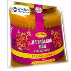 Мед Медовый край Алтай Гречишный 1кг