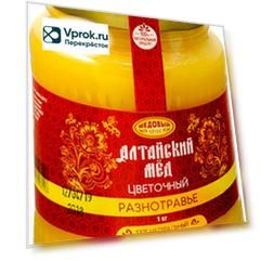 Мед Медовый край Алтай Разнотравье 1кг