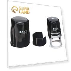 Оснастка для круглой печати автоматическая COLOP Printer R40, диаметр 41.5 мм, с крышкой, корпус чёрный