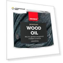 Масло деревозащитное с воском Neomid premium белый, 2 л