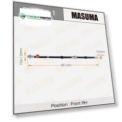Шланг тормозной "Masuma" N-  /front/  Cube Z10 RH