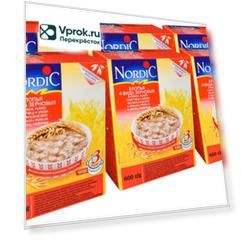 Хлопья Nordic 4 злака 600г (упаковка 6 шт.)