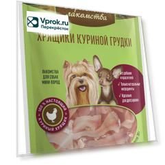 Лакомство для собак Деревенские лакомства Хрящики куриной грудки 30г (упаковка 3 шт.)