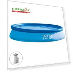Бассейн надувной Intex, 366х76 см, Easy Set, 28132NP, фильтр-насос, 5621 л