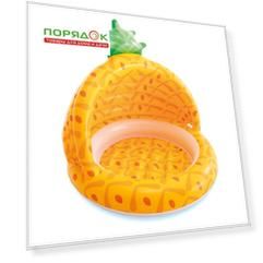 Бассейн надувной Intex, 102х13 см, Ананас, 58414NP, 45 л