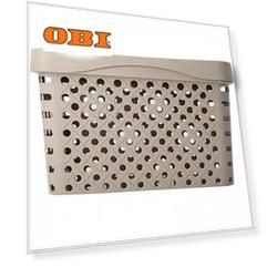 Корзина для хранения с крышкой АРХИМЕД 17 л светло-коричневая 36,5x27,5x22 см