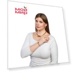 Комплект «Клеопатра»: колье, серьги-гвоздики, браслет и кольцо