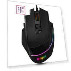 Игровая мышь Hiper Quantum QM-1 чёрная (USB, 10 кнопок, 7200 dpi, сменные панели, RGB подсветка)
