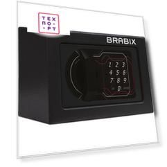 Сейф мебельный Brabix SF0140EL электронный замок черный (291141)