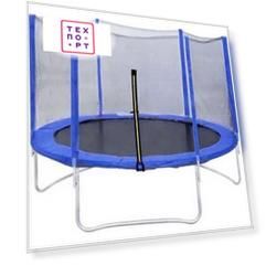 Батут DFC Trampoline Fitness 6ft наружн.сетка, синий (183см)