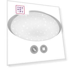 Управляемый светодиодный светильник Estares SATURN 25W RGB R-328-SHINY/WHITE-220-IP44 /2019