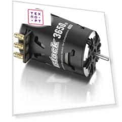 Бесколлекторный сенсорный мотор HobbyWing Justock 3650SD 17.5T BLACK G2 для шоссейных и дрифтовых моделей масштаба 1/10