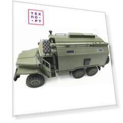 Конструктор внедорожник WPL 1/16 6WD электро - Советский военный грузовик ''Урал'' KIT