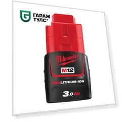 Milwaukee 4932451388 Аккумулятор Milwaukee M12 B3 3 Ач, Li-ion