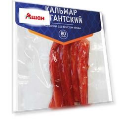 Кальмар гигантский «Путина» Полоски со вкусом краба, 80 г