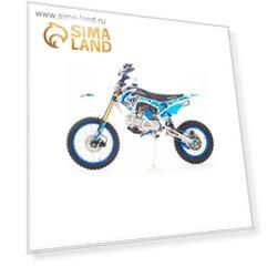 Мотоцикл кросс CRF125, синий, 125 см3, 4 скорости