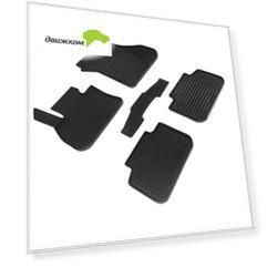 Коврики салона Seintex "Сетка" TOYOTA Land Cruiser Prado 150 2009-н.в. резиновые черные комп 4 шт