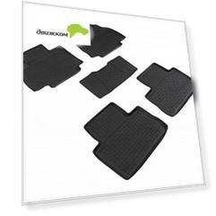 Коврики салона Seintex SUBARU XV 2011-2017 резиновые черные комп 4 шт