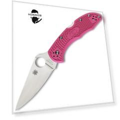 Складной нож Spyderco Delica 4, сталь S30V, рукоять FRN Pink