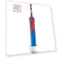 Электрическая зубная щетка Oral-B Mickey Kids красный/синий