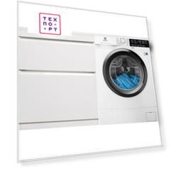 Стиральная машина с тумбой и раковиной Electrolux PerfectCare 600 EW6S3R07SI Даллас 130 белая, напольная левая