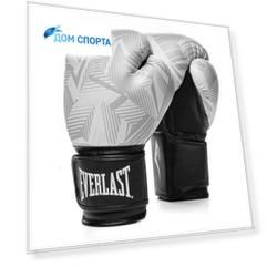 Перчатки тренировочные Everlast Spark 14oz бел/гео.