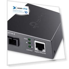 Медиа-конвертер TP-LINK TL-FC311A-2 9/125 мкм, SC, RJ-45 100/1000 Мбит/с, 1550/1310 нм, до 2 км, 5 В/ 0,6 А