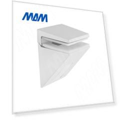 KALABRONE MINI Менсолодержатель для стеклянных полок 5 - 10 мм, белый матовый (1 62200 80 AE-1)