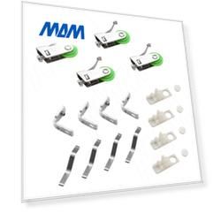 MiniShop комплект роликов для одной двери без вертикального профиля (MS31201B)