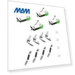 MiniShop комплект роликов для одной двери с вертикальным профилем (MS31201A)